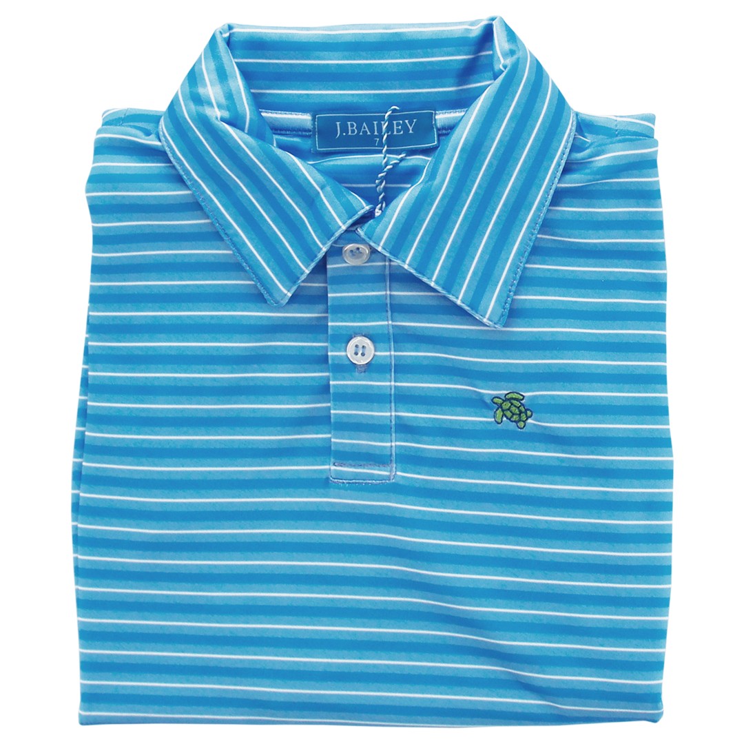 Boys long shop sleeve performance polo