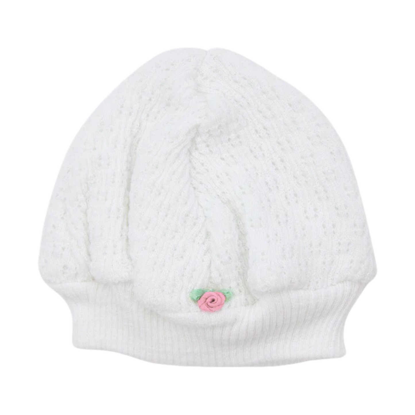 Paty, Inc. Knit Rosette Beanie