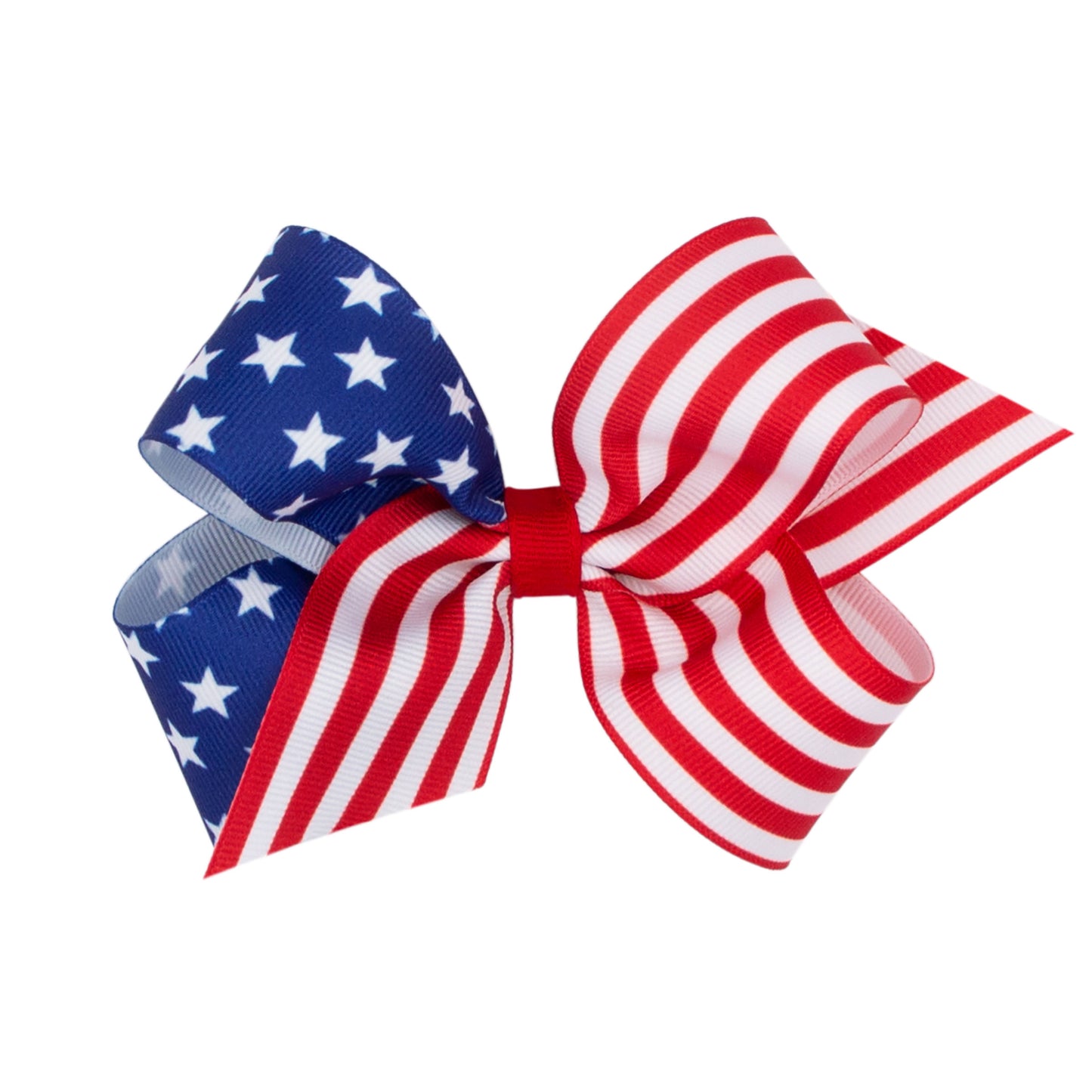 Wee Ones Medium Patriotic Stars And Stripes Grosgrain Hair Bow