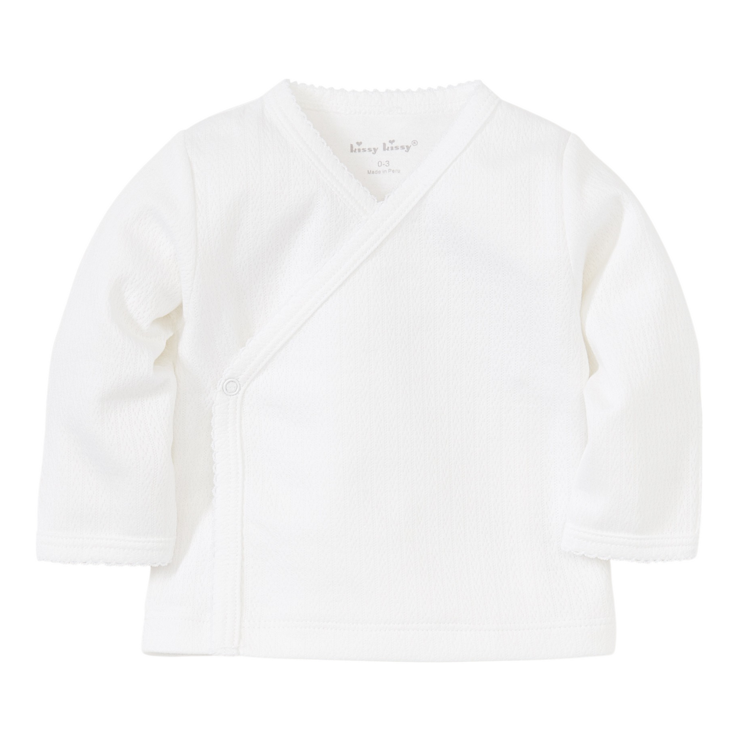 Kissy Kissy Pointelle Cross Tee