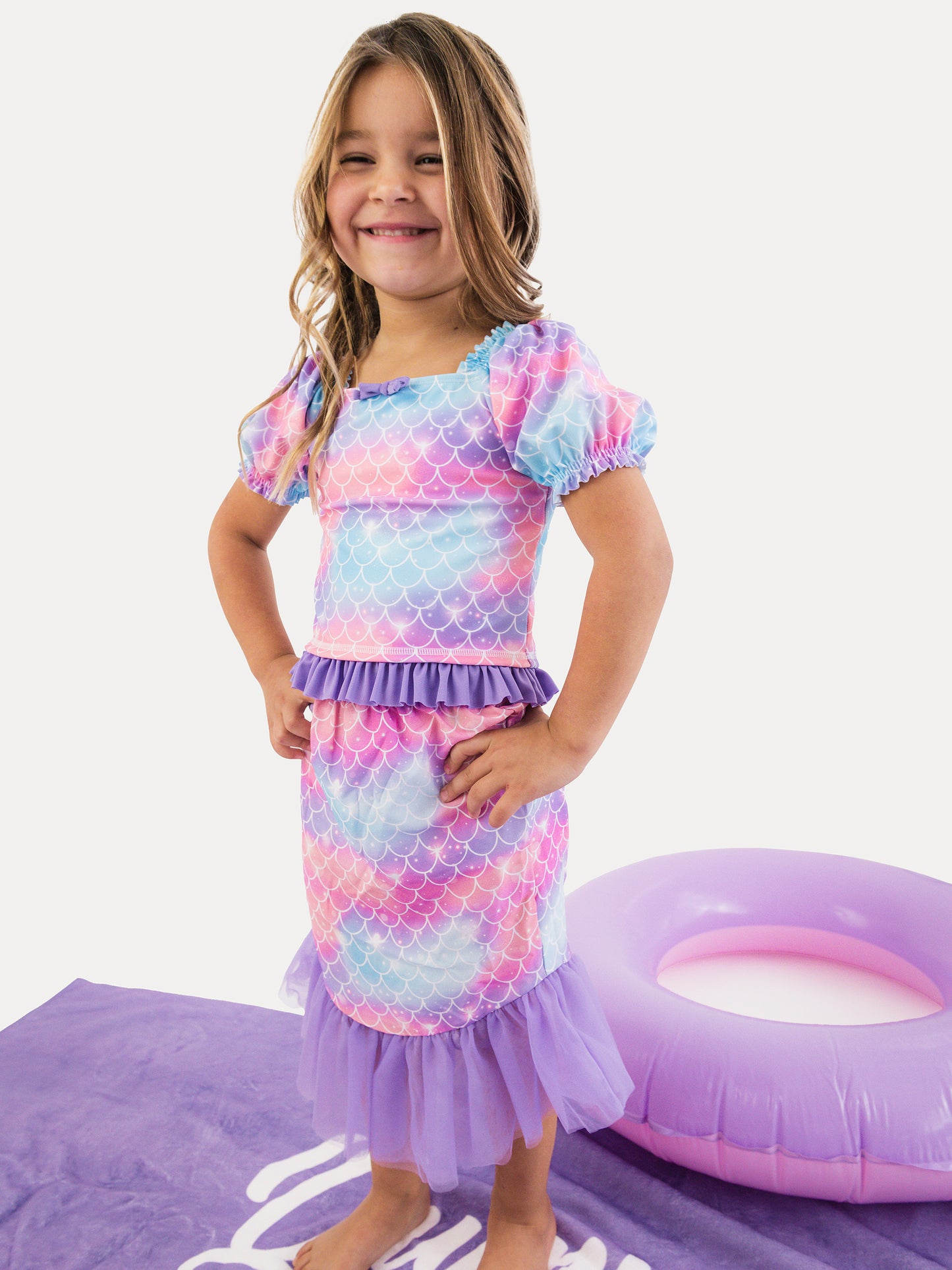 Ruffle Butts Mermaid Tail Skirt Cover-up