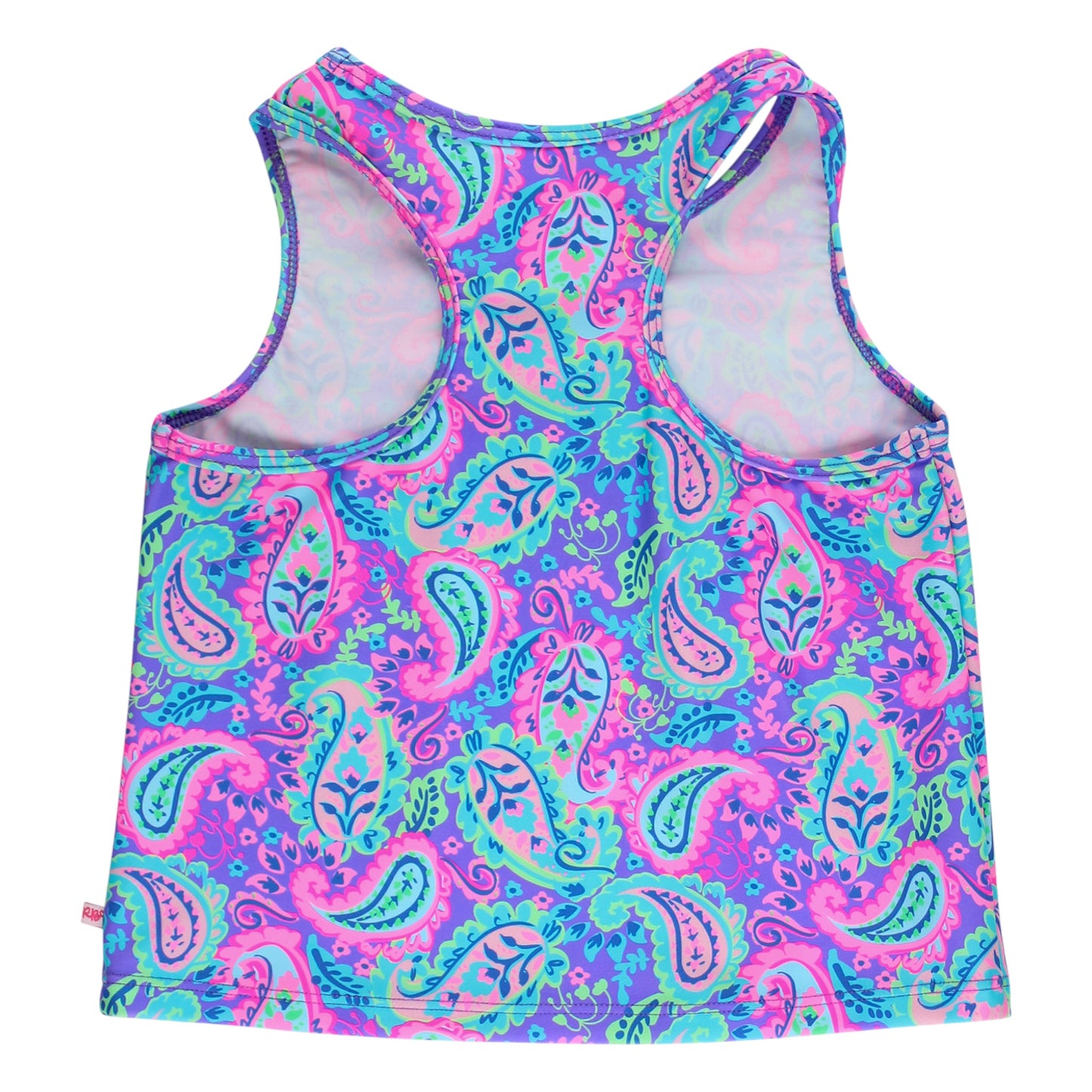 Ruffle Butts Paisley Active Tank Top