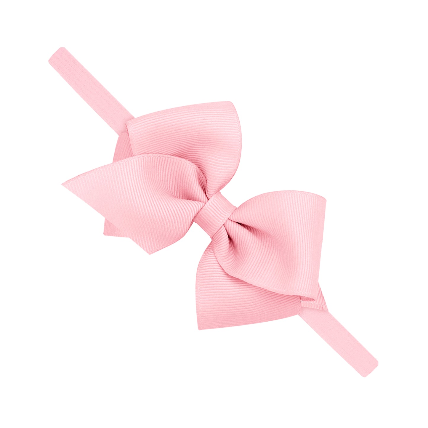 Wee Ones Extra Small Grosgrain Bow on Matching Skinny Nylon Band