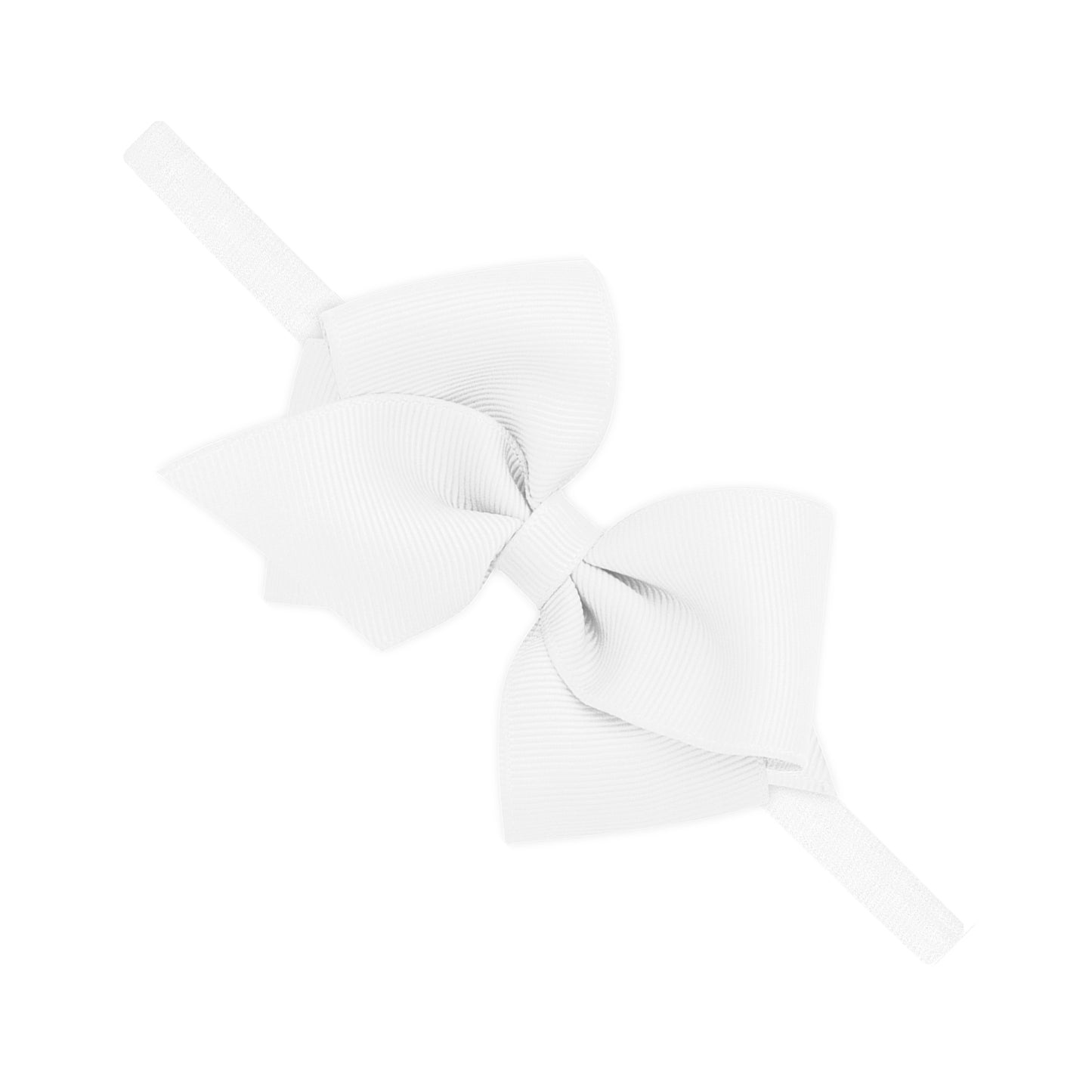Wee Ones Extra Small Grosgrain Bow on Matching Skinny Nylon Band