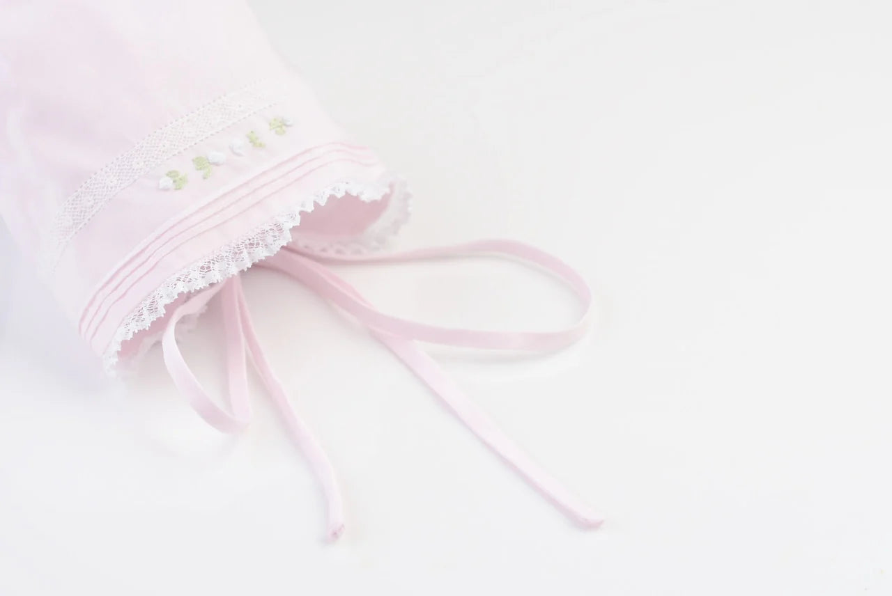 Feltman Brothers Floral Bullion & Lace Bonnet