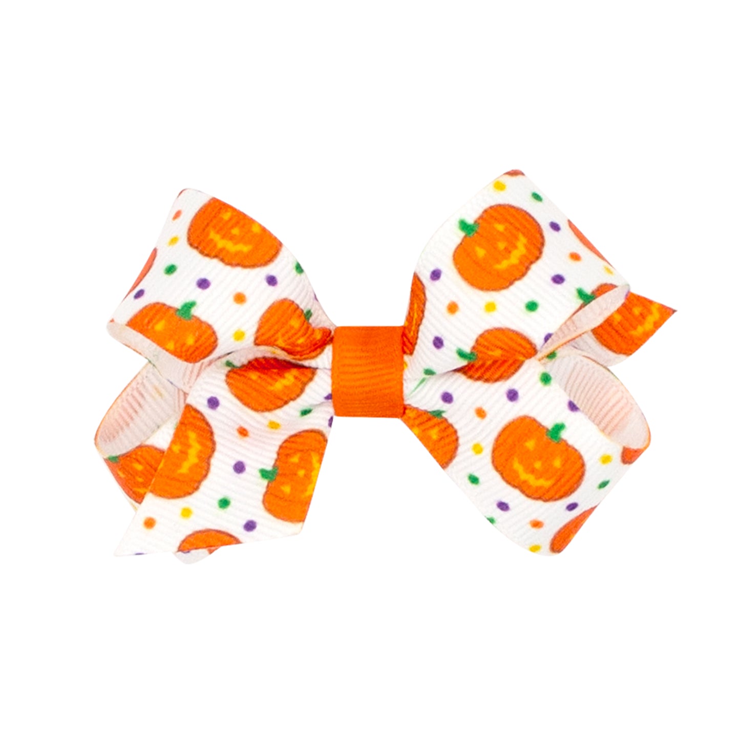 Wee Ones Mini Halloween Print Grosgrain Hair Bow