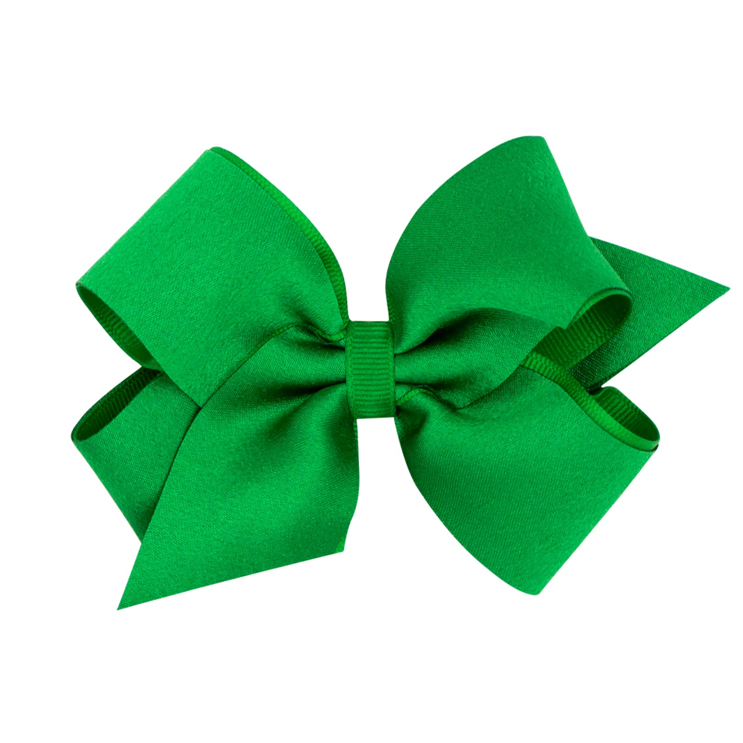 Wee Ones Medium Crepe Satin with Grosgrain Underlay Hair Bow