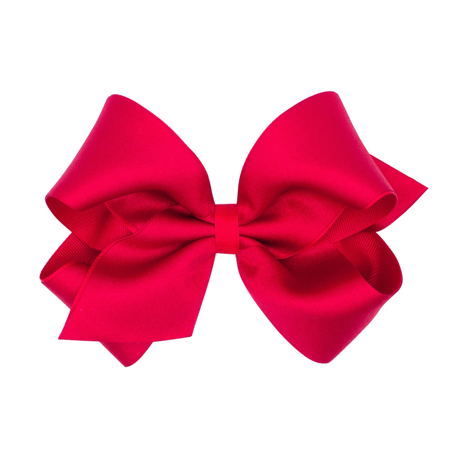 Wee Ones King Crepe Satin with Grosgrain Underlay Hair Bow