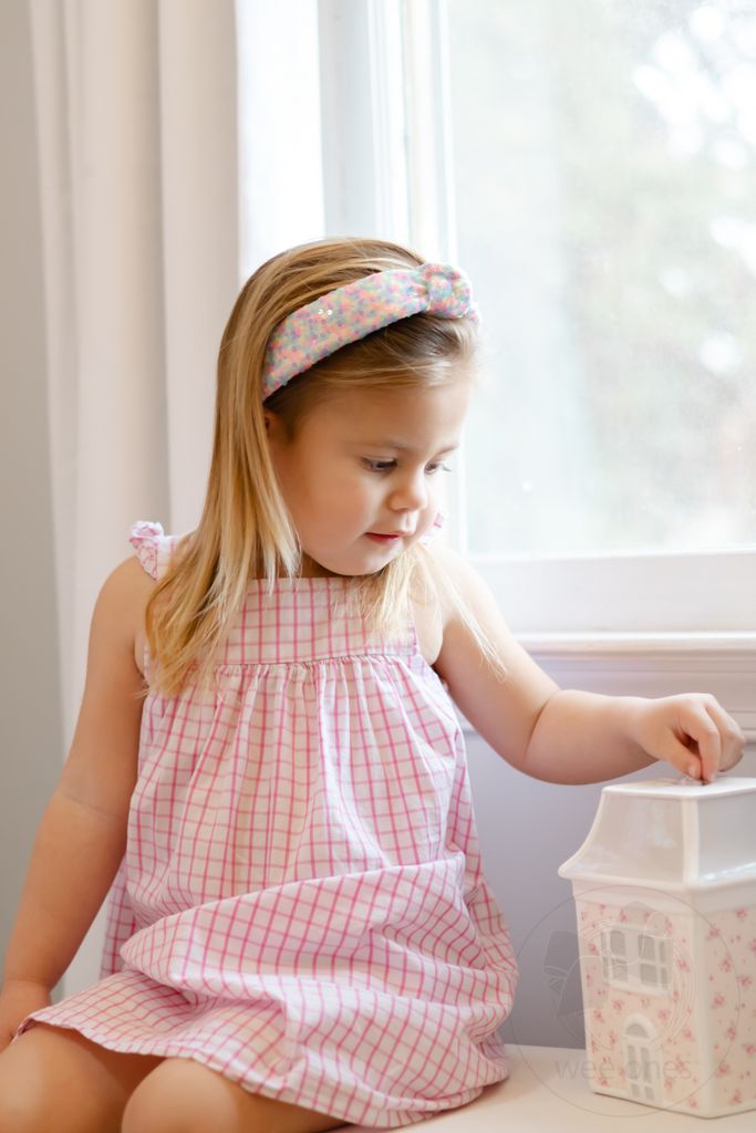 Wee Ones Confetti Sequin Padded Knot Headband