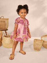 Load image into Gallery viewer, Tea Puff Sleeve Baby Dress