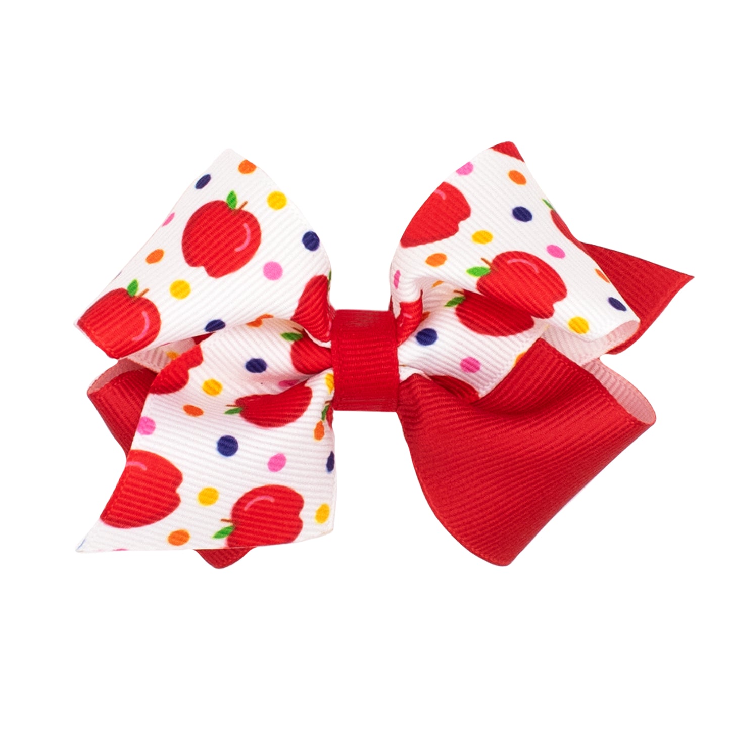 Wee Ones Extra Small Back to School Colorblock Hair Bow