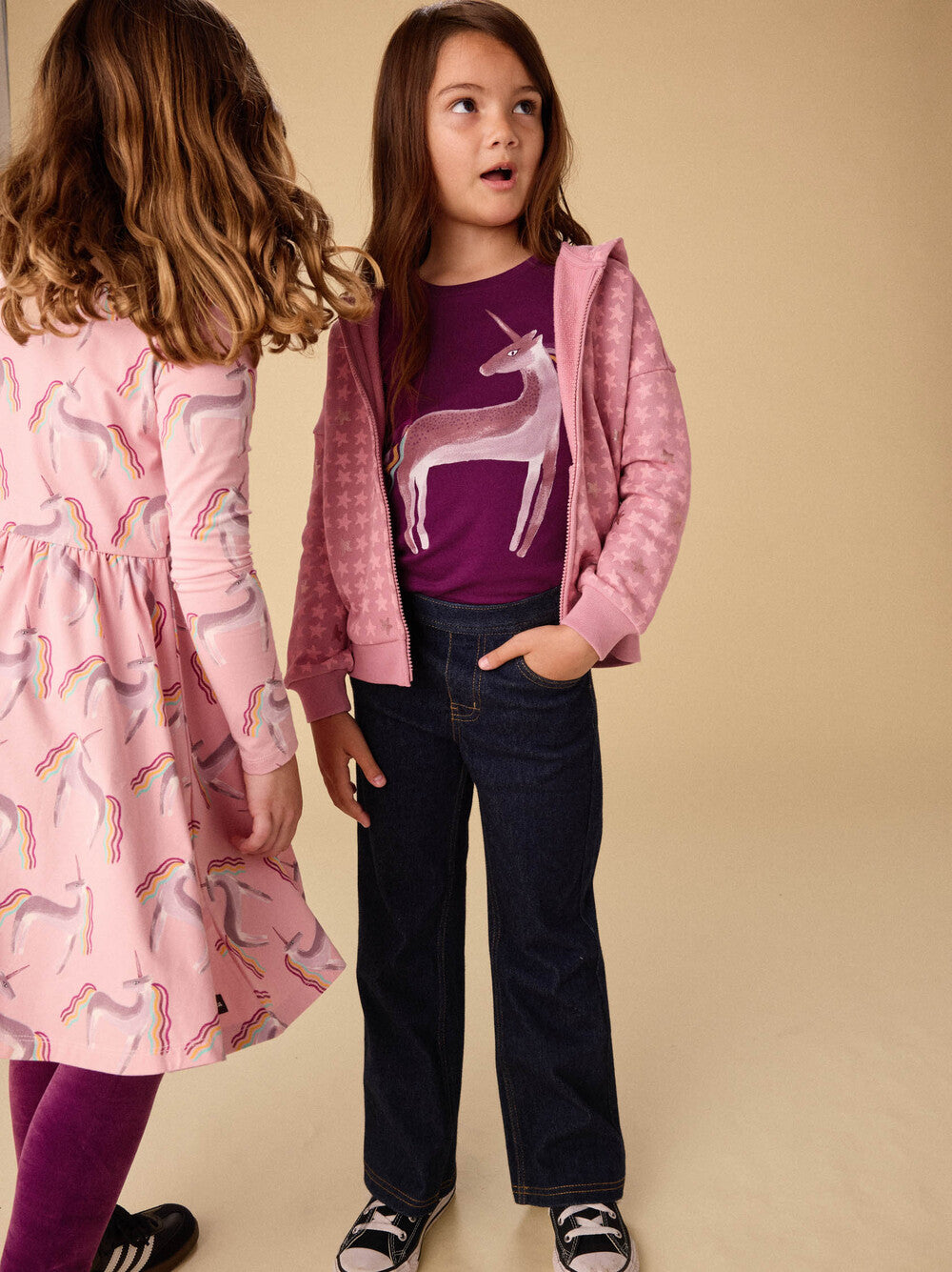 Tea Rainbow Unicorn Graphic T-Shirt