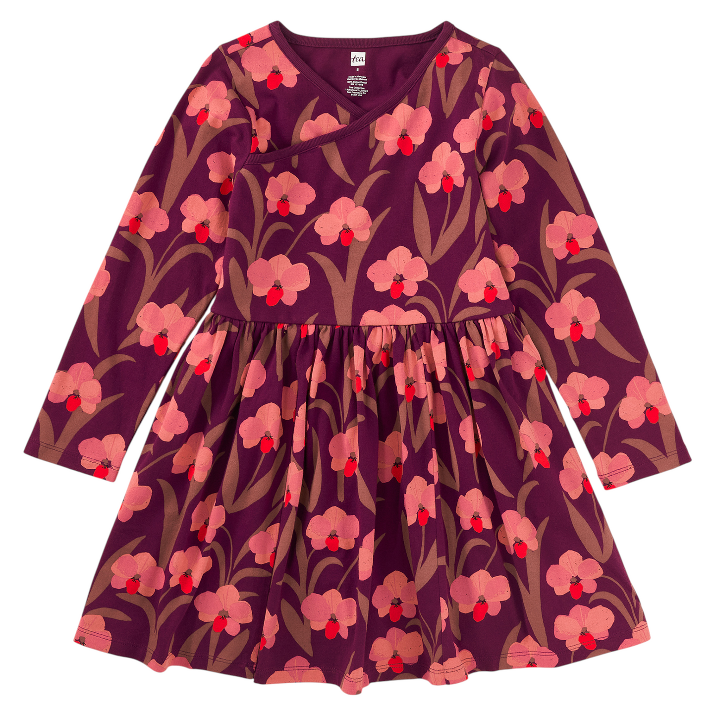 Tea Collection Wrap Neck Dress