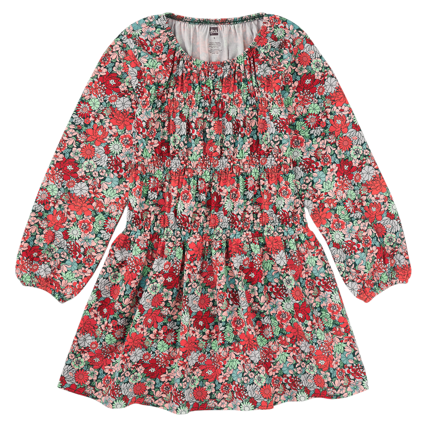 Tea Collection Smocked Blouson Dress