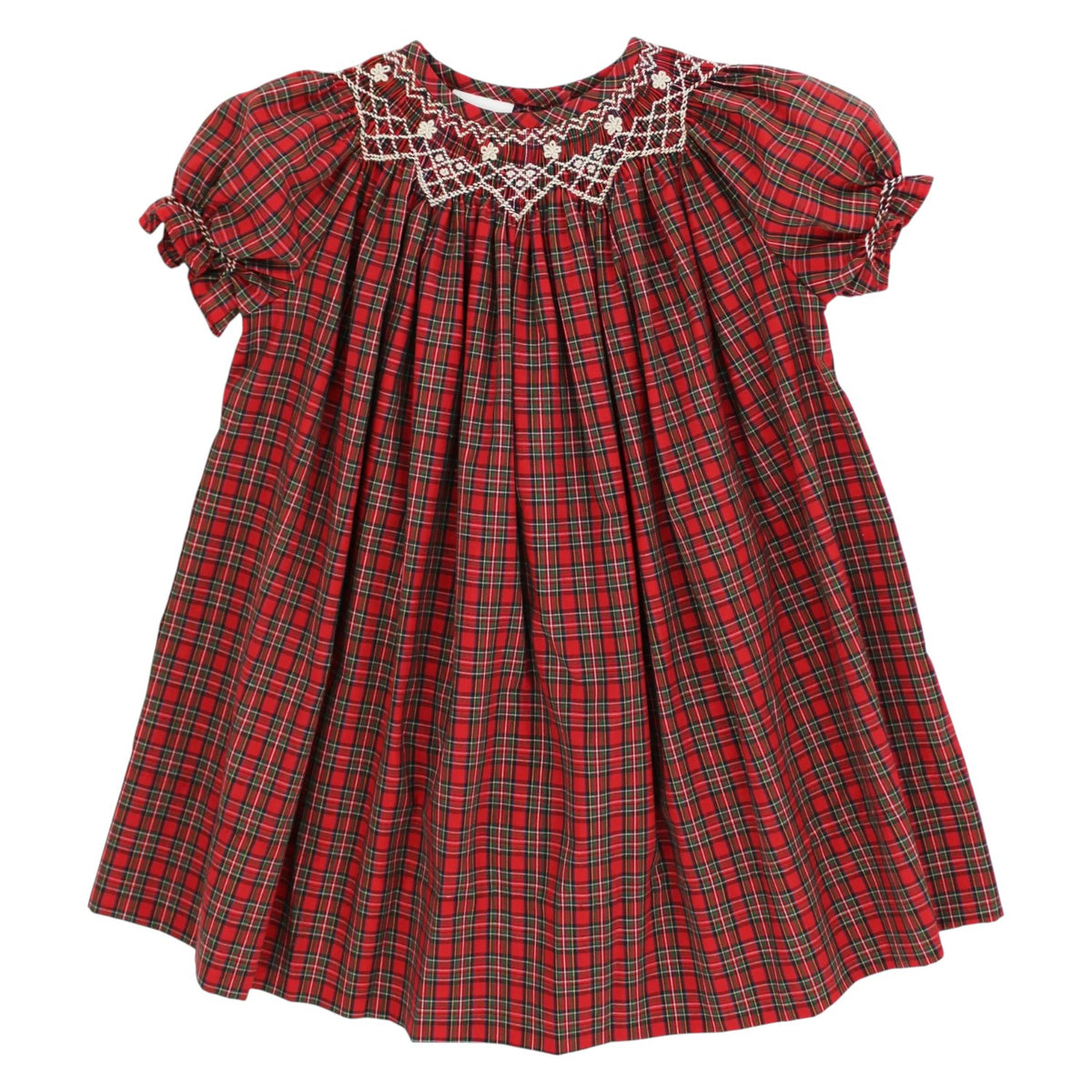 Bailey Boys Tartan Geometric Bishop Dress