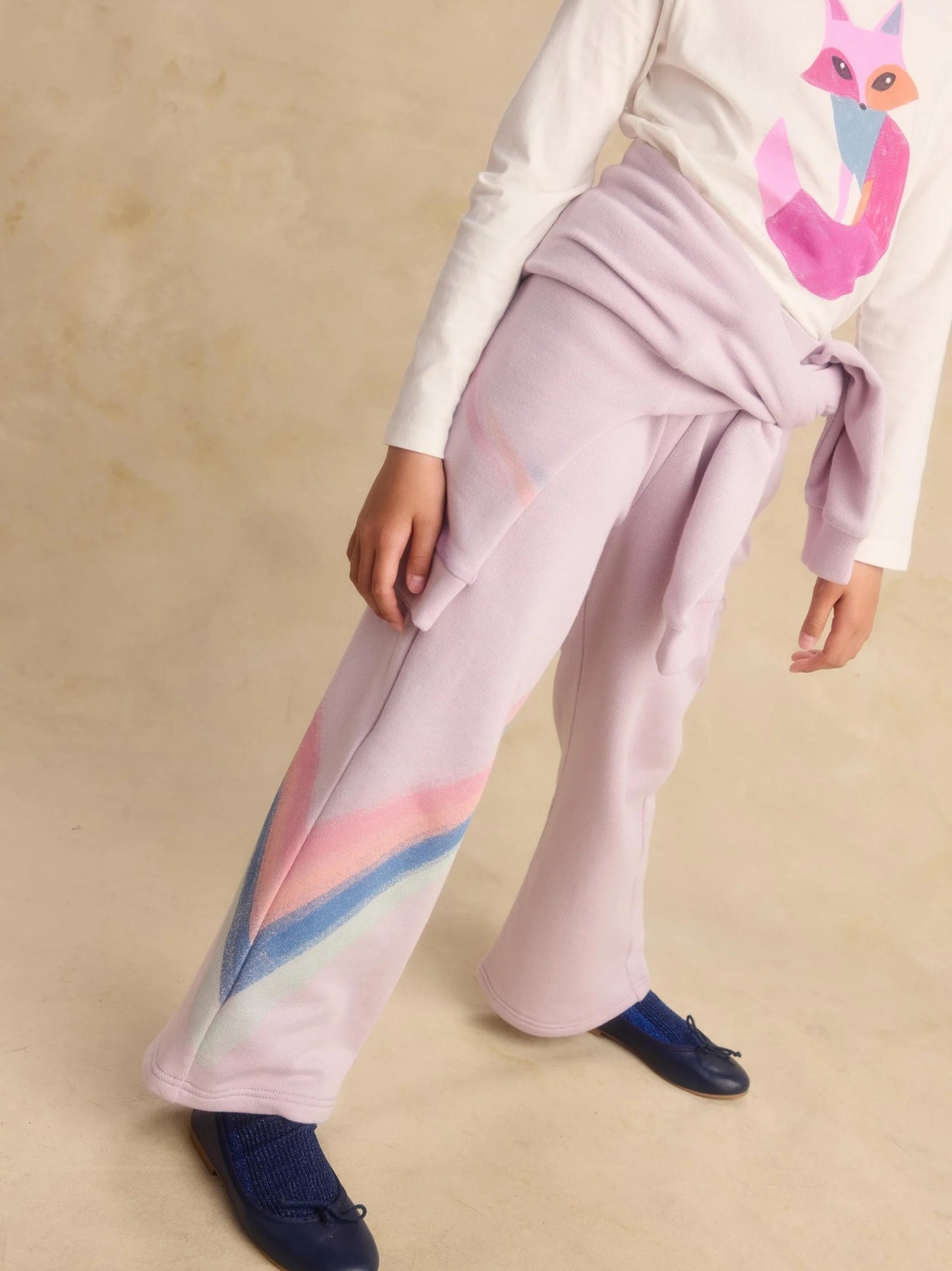 Tea Wide Leg French Terry Pants