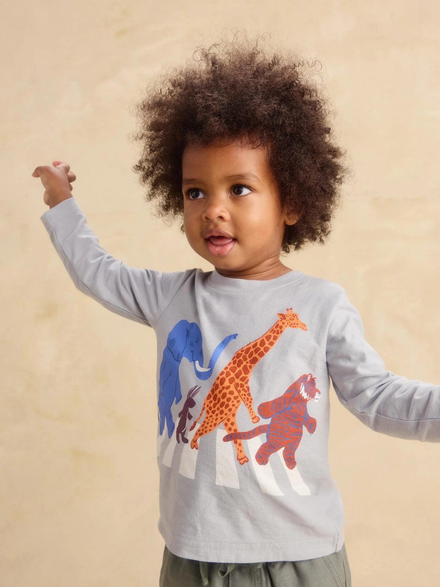 Tea Abbey Road Animals Graphic T-Shirt