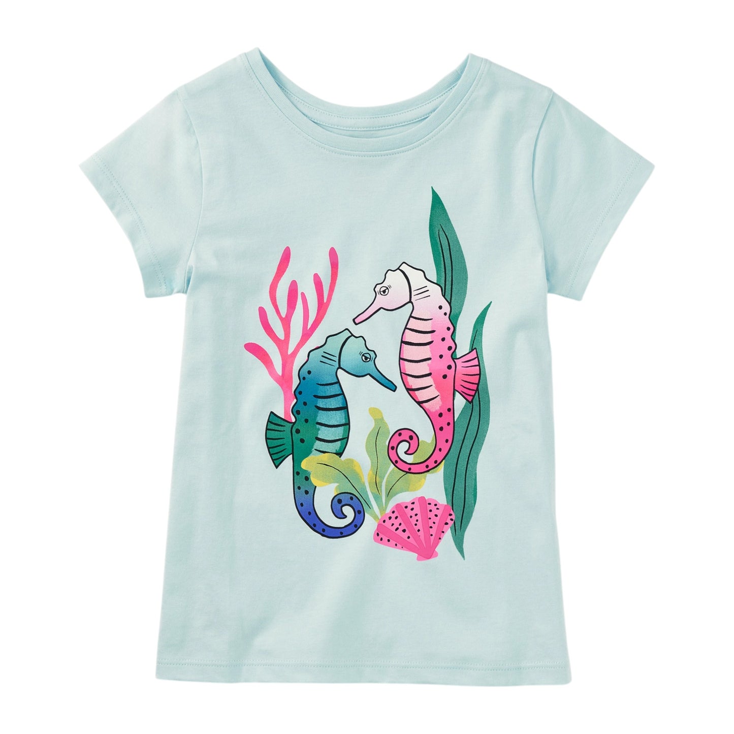 Tea Seahorse Serenade Graphic T-Shirt