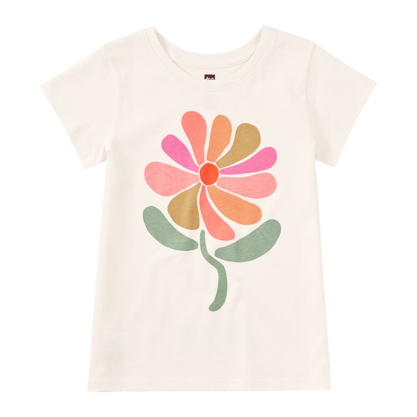Tea Groovy Flower Graphic T-Shirt