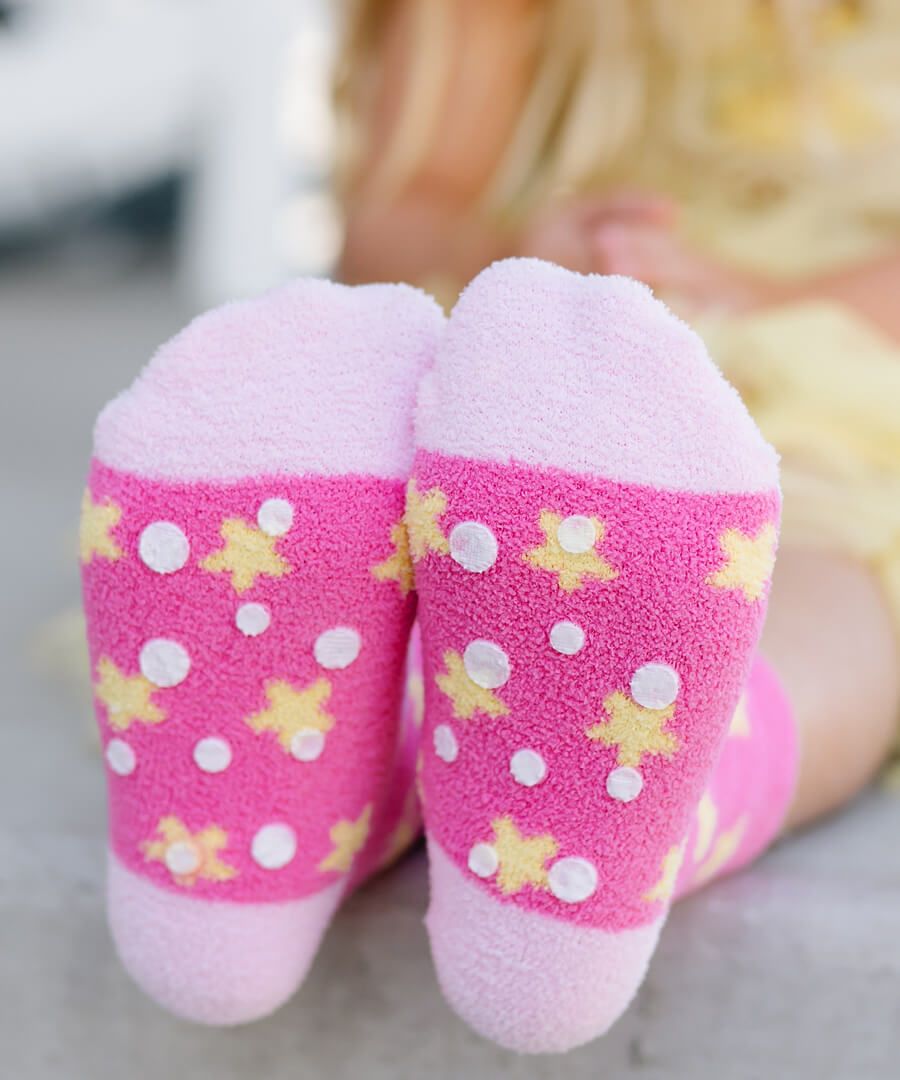 Jefferies Socks Unicorn and Rainbow Fuzzy Socks