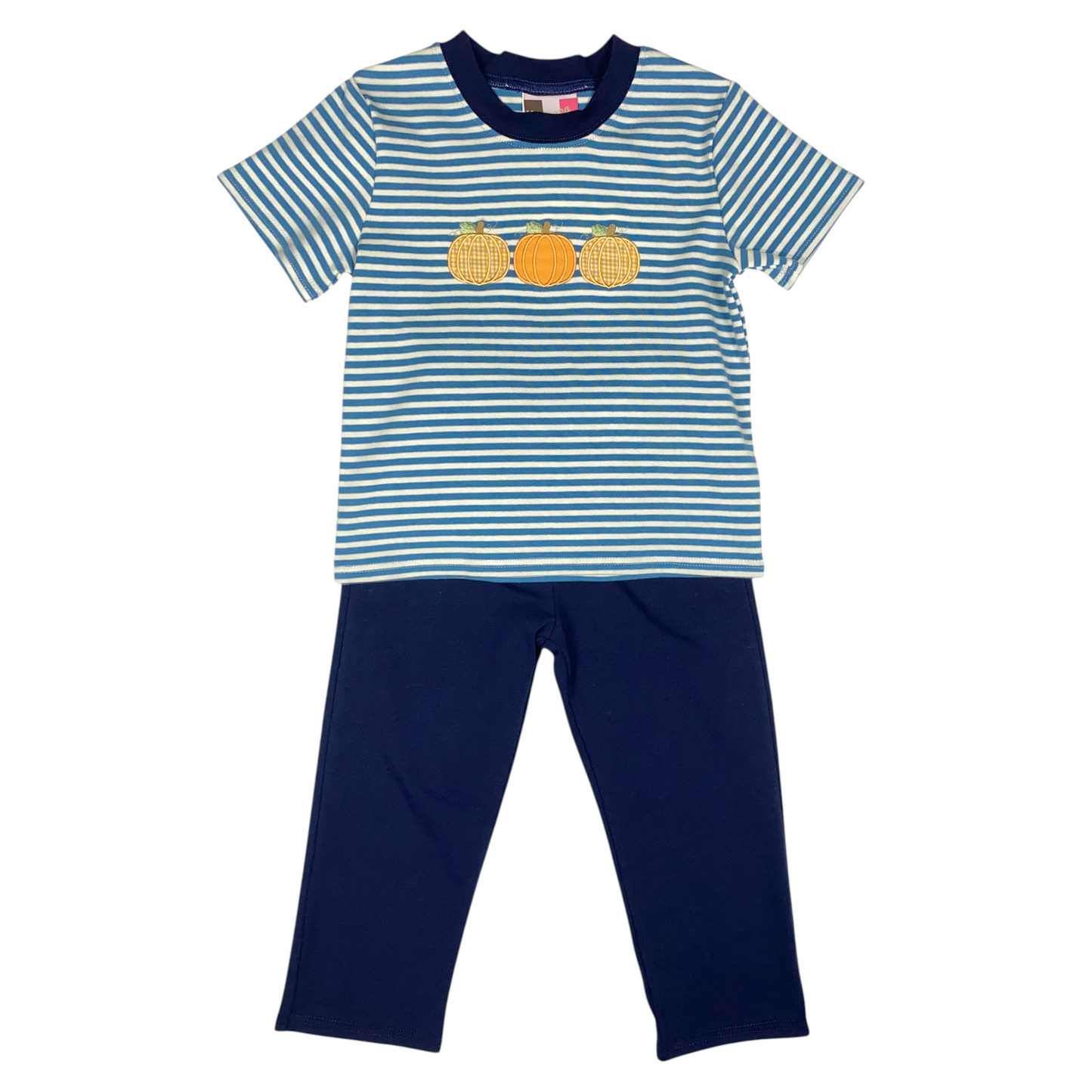 Banana Split Pumpkin Applique Pant Set