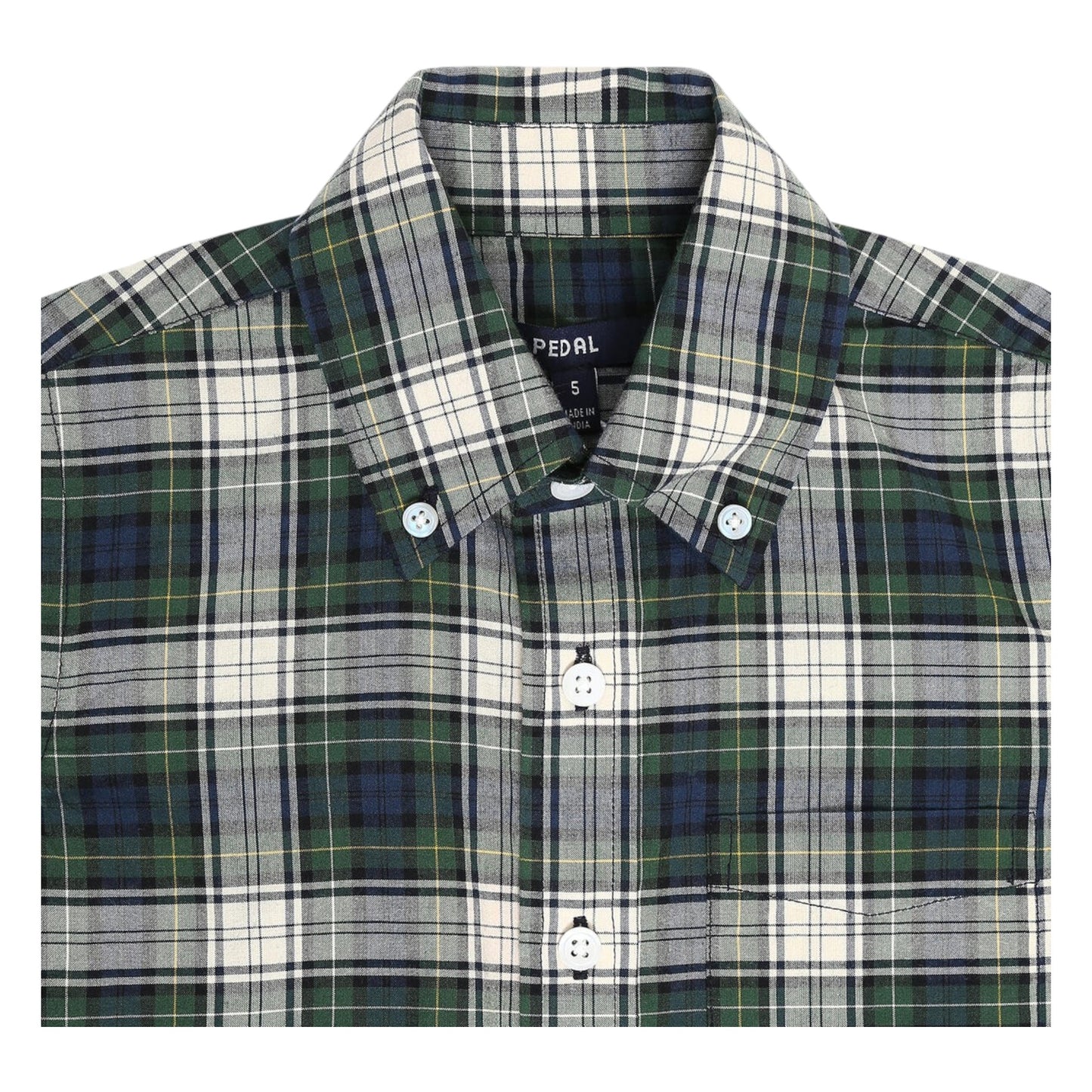 Pedal Button Down Plaid Shirt