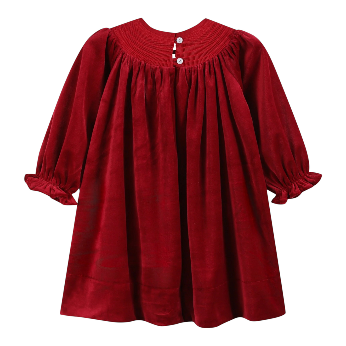 Lil Cactus Smocked Nativity Velour Dress