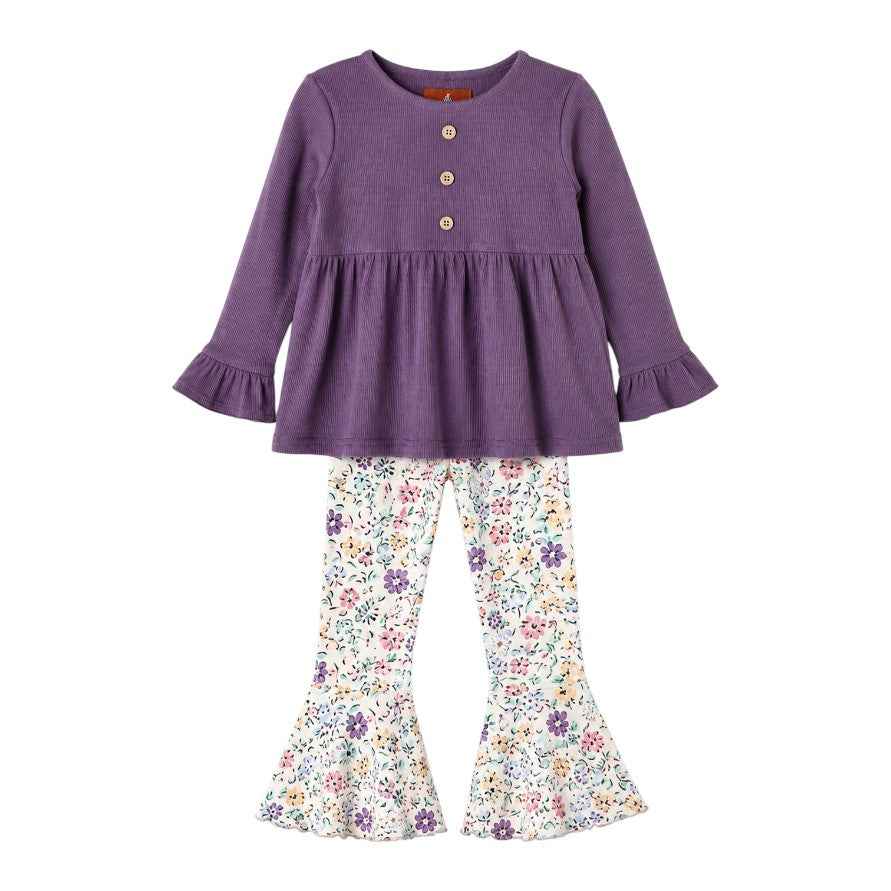 Milly Jay Meadow Floral Bell Bottom Set
