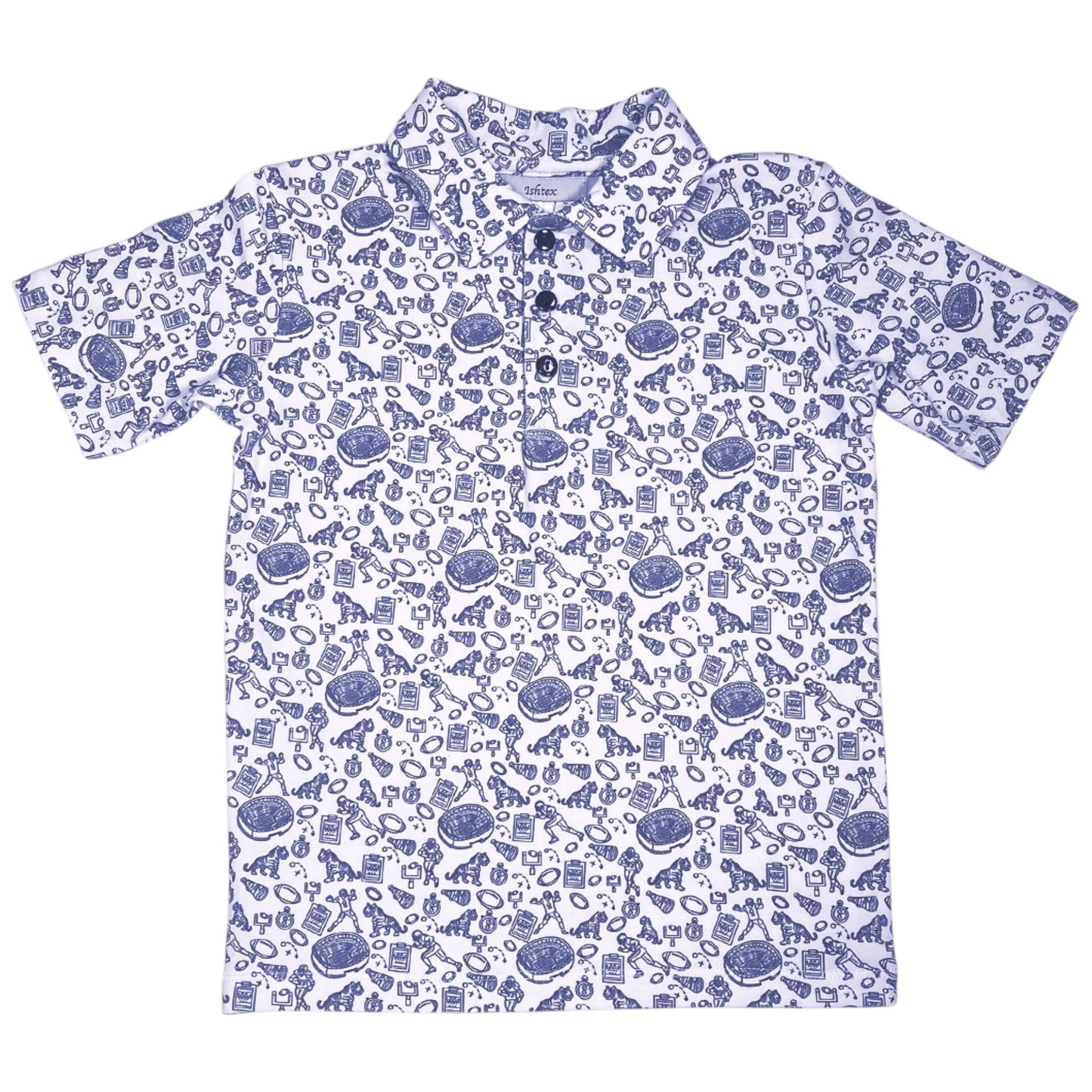 Ishtex Tiger Print Active Polo