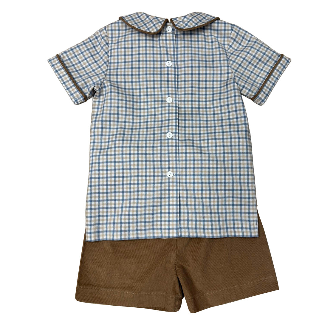 Ishtex Plaid Short Set