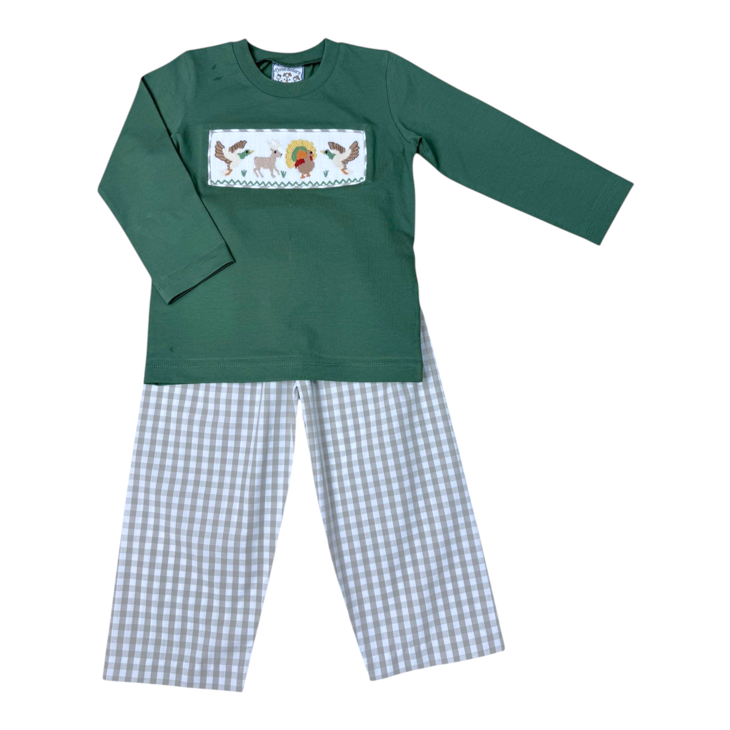 Three Sisters Boys Life Smocked Pant Set