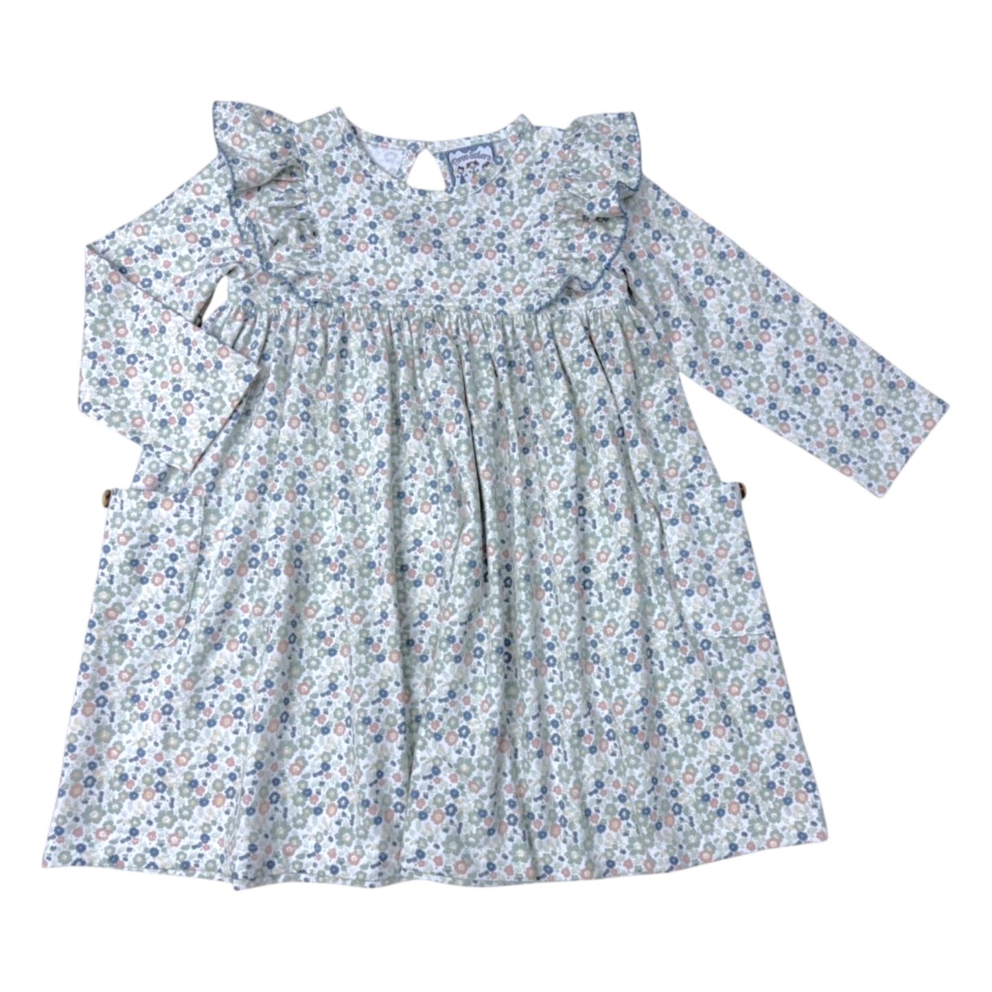 Three Sisters Vintage Ditsy Dress With Pockets
