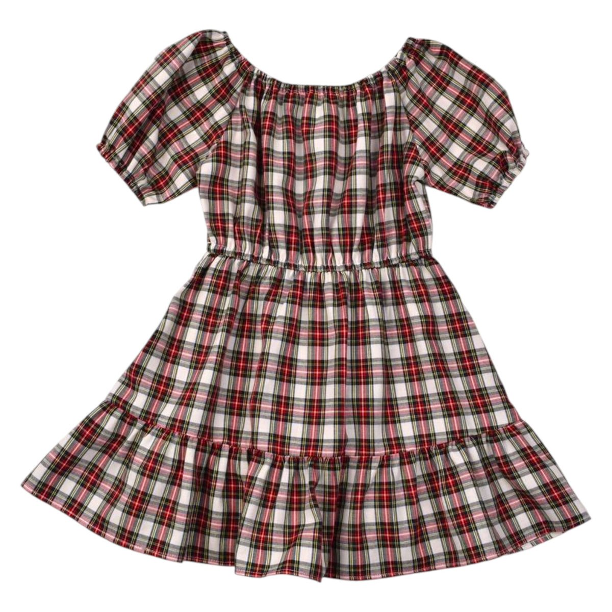 Funtasia Too Christmas Plaid Tiered Dress