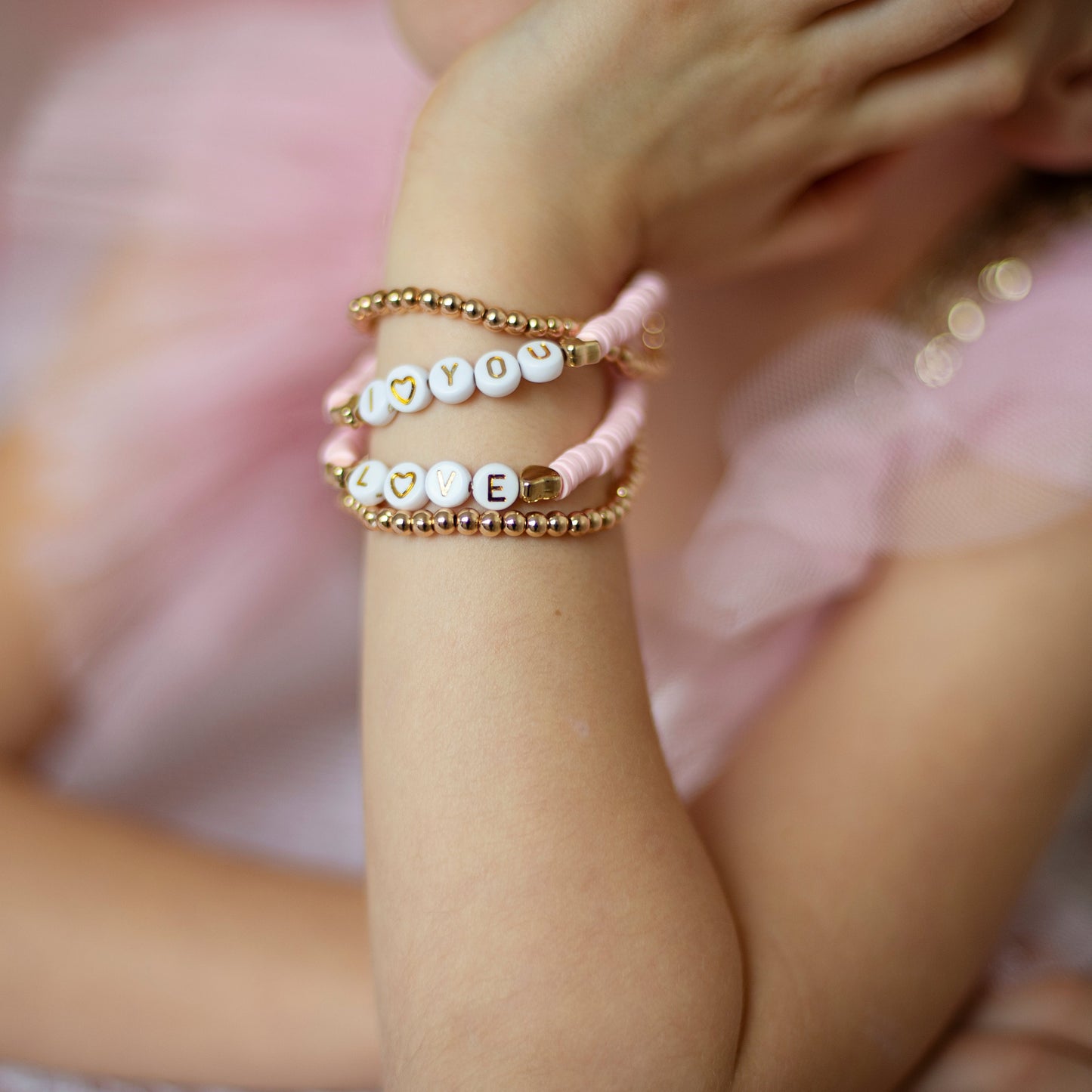 Great Pretenders Pink Love Bracelets