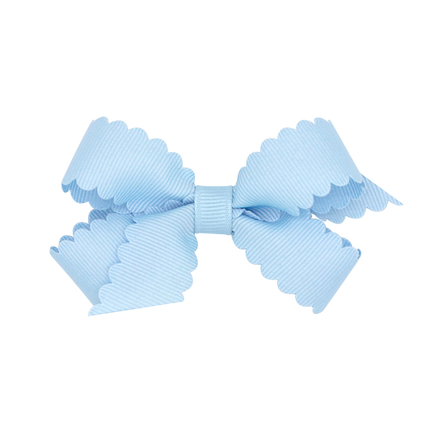 Wee Ones Mini Grosgrain Scalloped Edge Hair Bow