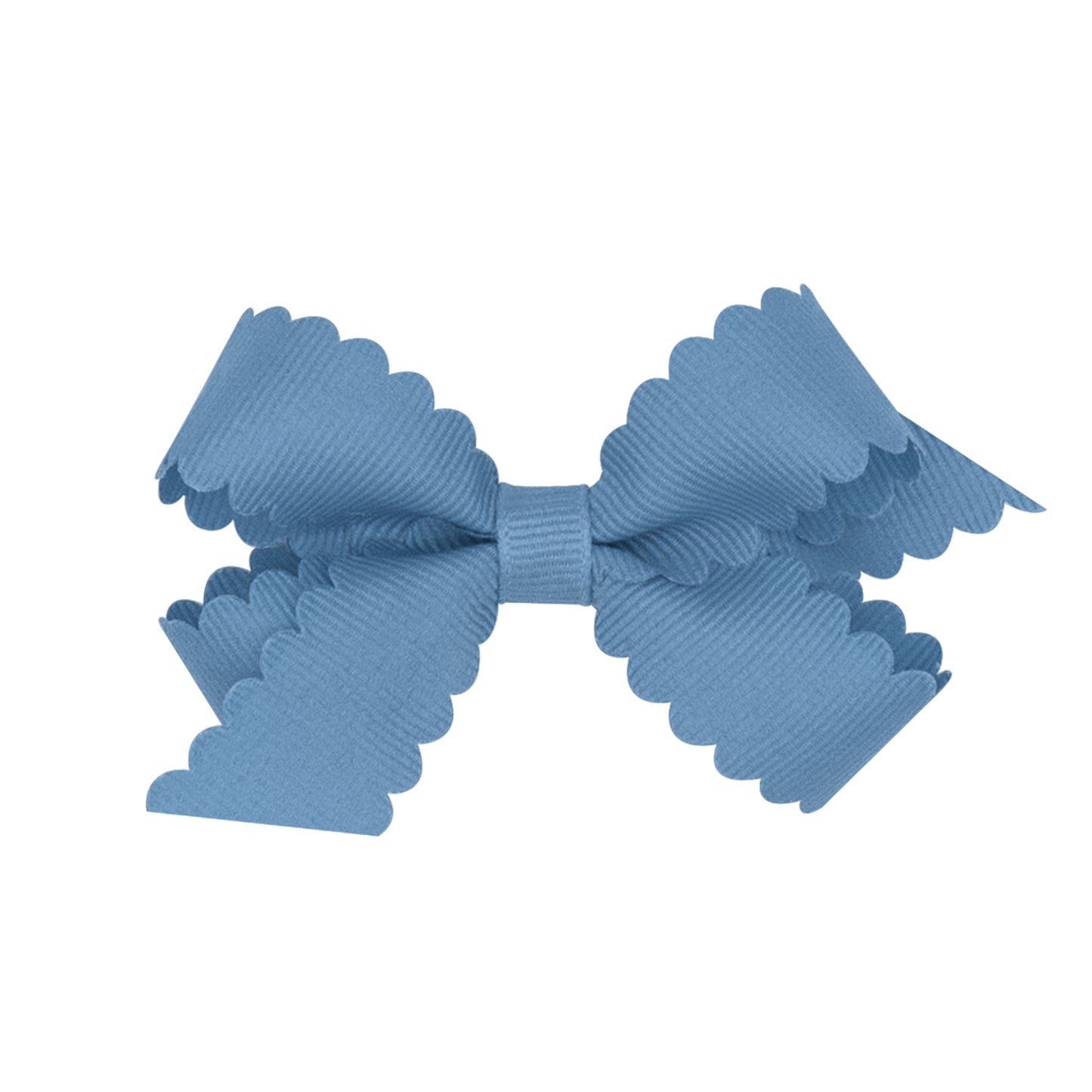 Wee Ones Mini Grosgrain with Scalloped Edge Hair Bow