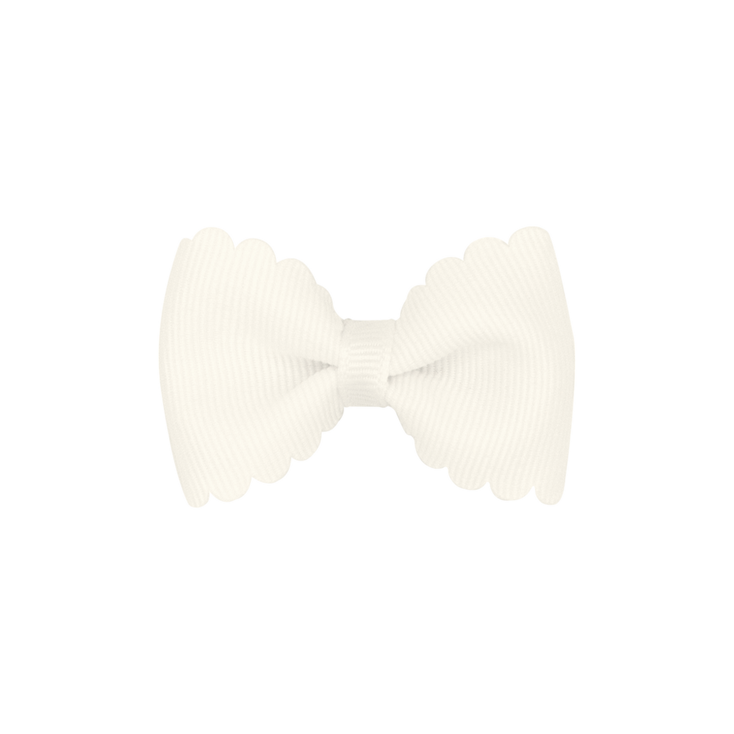Wee Ones Tiny Grosgrain Bowtie with Scalloped Edge