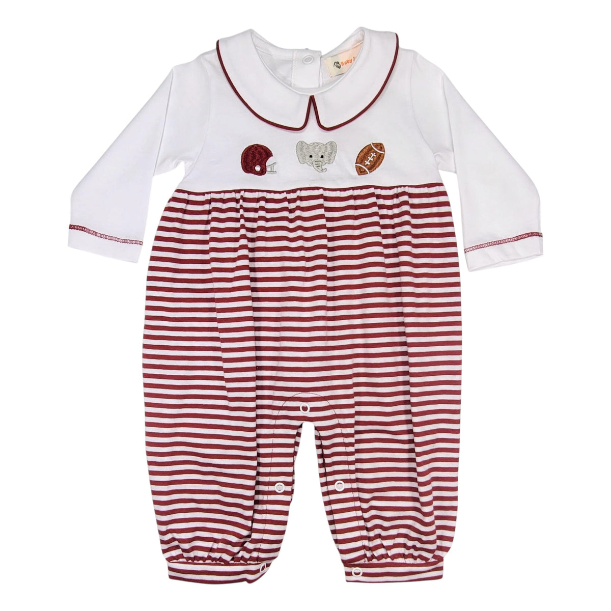 Luigi Stripe Football Trio Romper