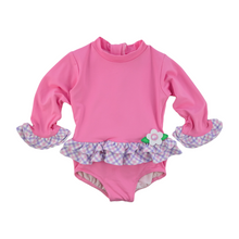 Load image into Gallery viewer, Florence Eiseman Sandy Toes Rash Guard Onesie with UPF 50+
