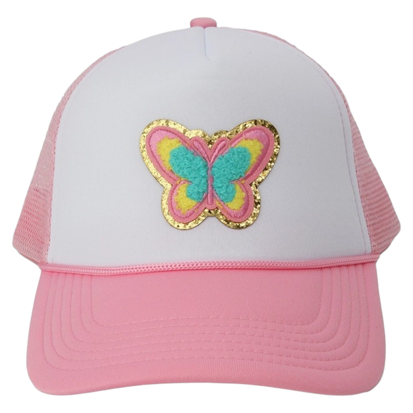 Sparkle Sisters Chenille Butterfly Trucker Hat