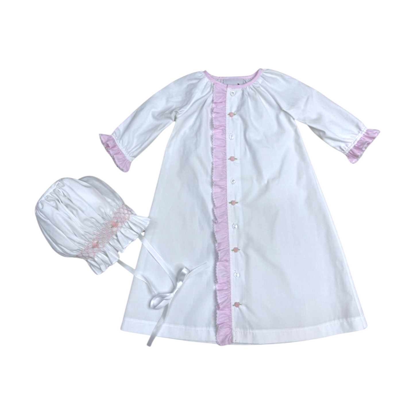 Delaney Ruffle Rosette Daygown Set