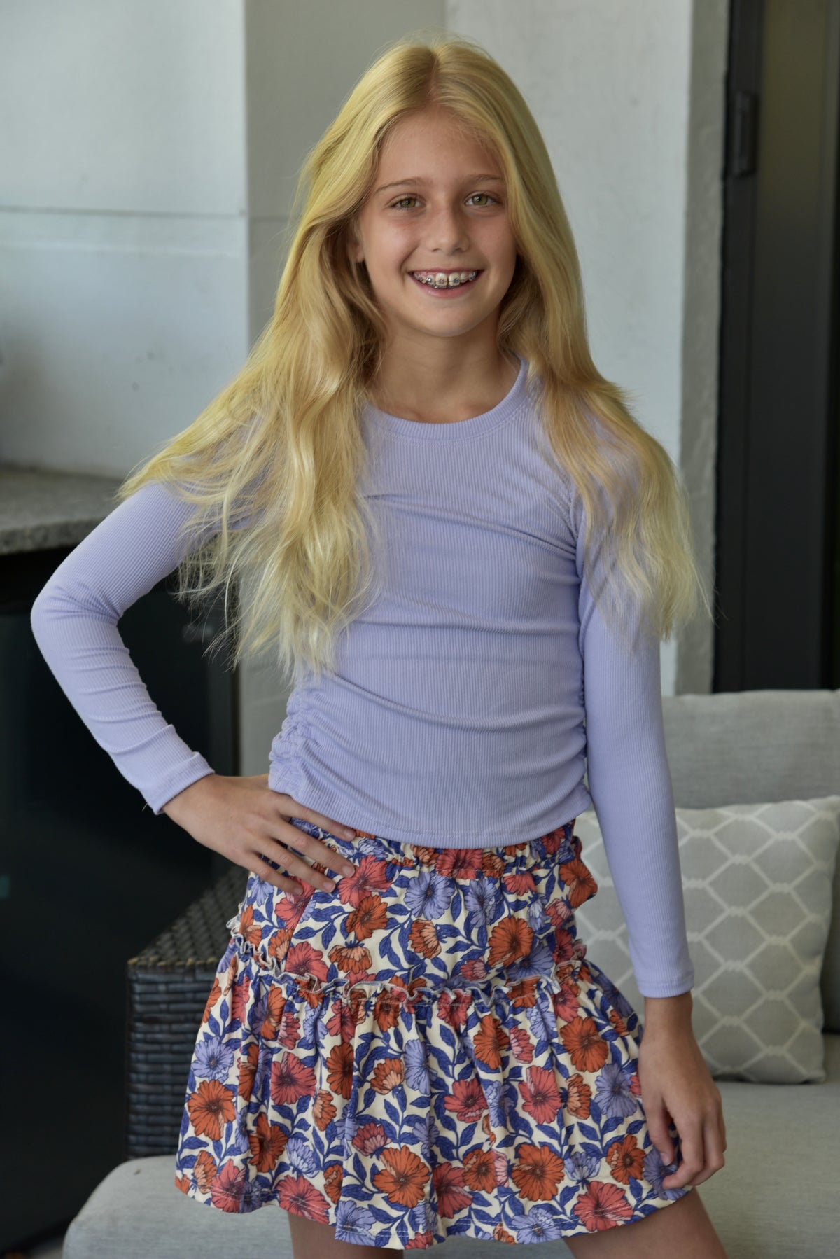 Area Code 407 Jodi Ribbed Top