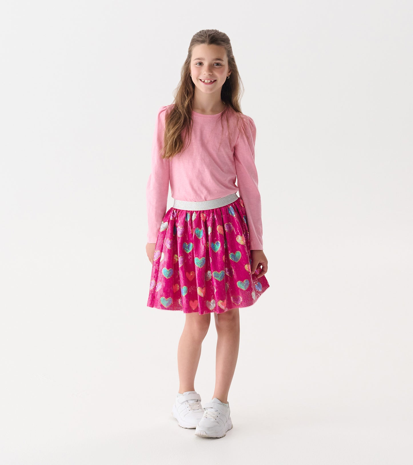 Hatley Busted Hearts Sequin Skirt