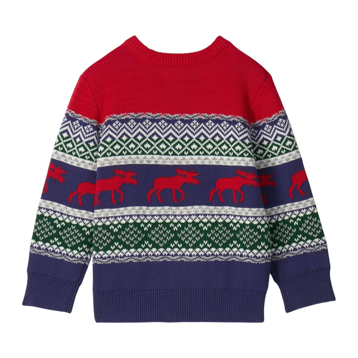 Hatley Holiday Fair Isle Crew Neck Sweater