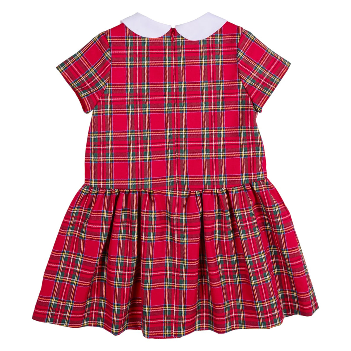 Florence Eiseman Plaid Twirl Skirt Dress With Buttons