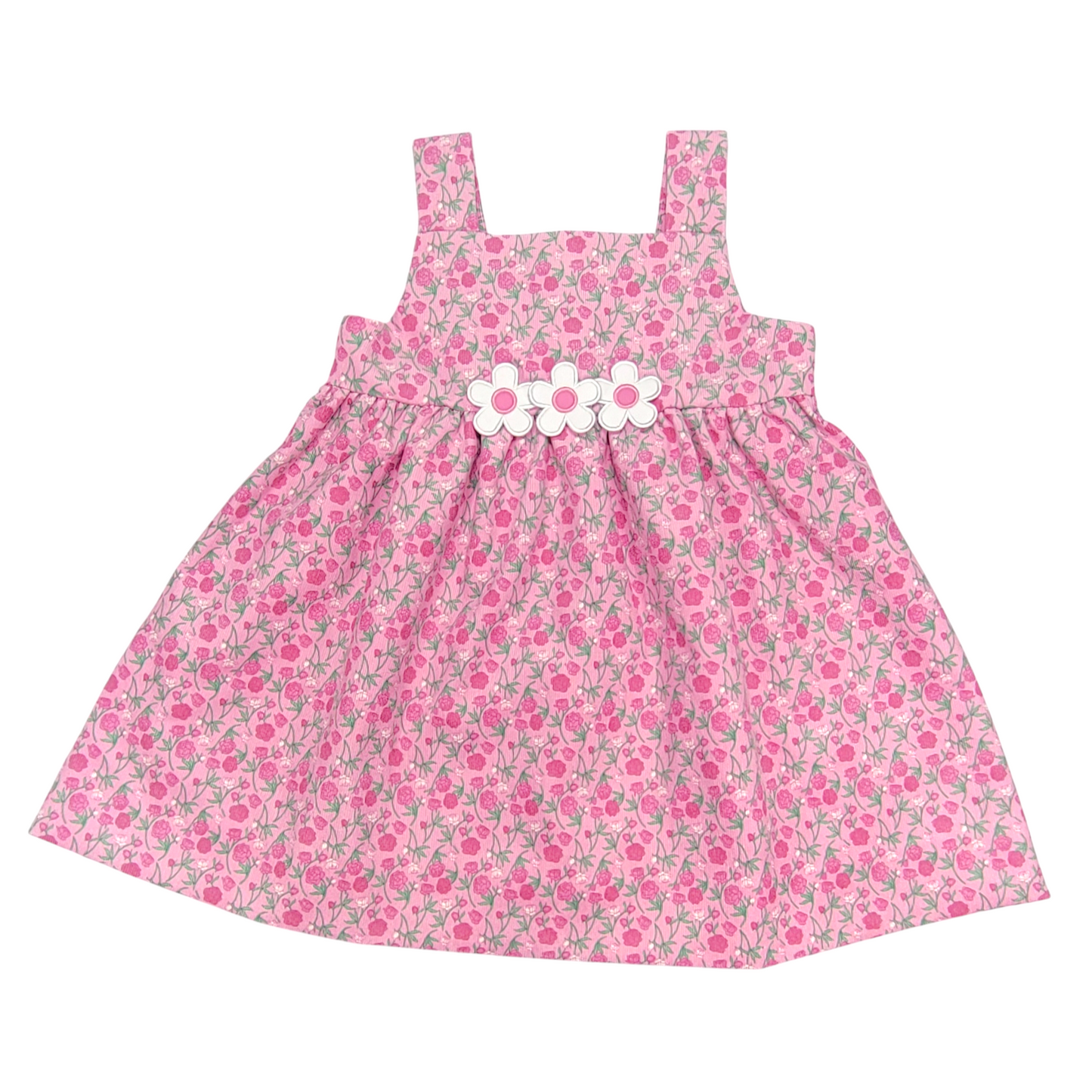 Florence Eiseman Floral Corduroy Jumper With Flowers