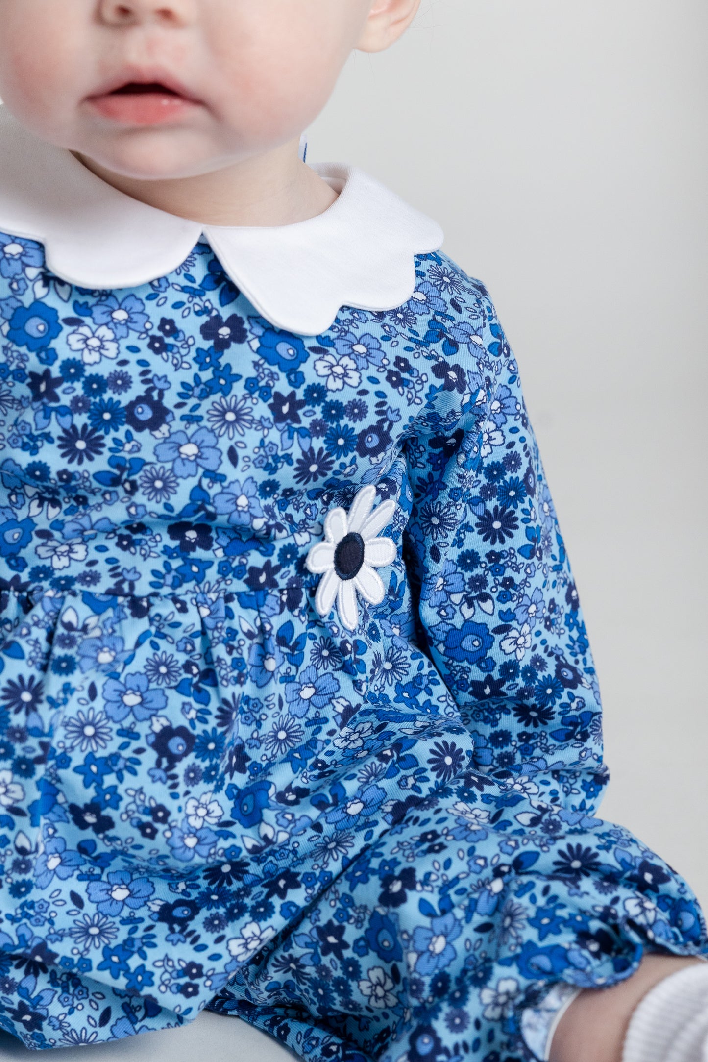 Florence Eiseman Floral Knit Longall With Flower