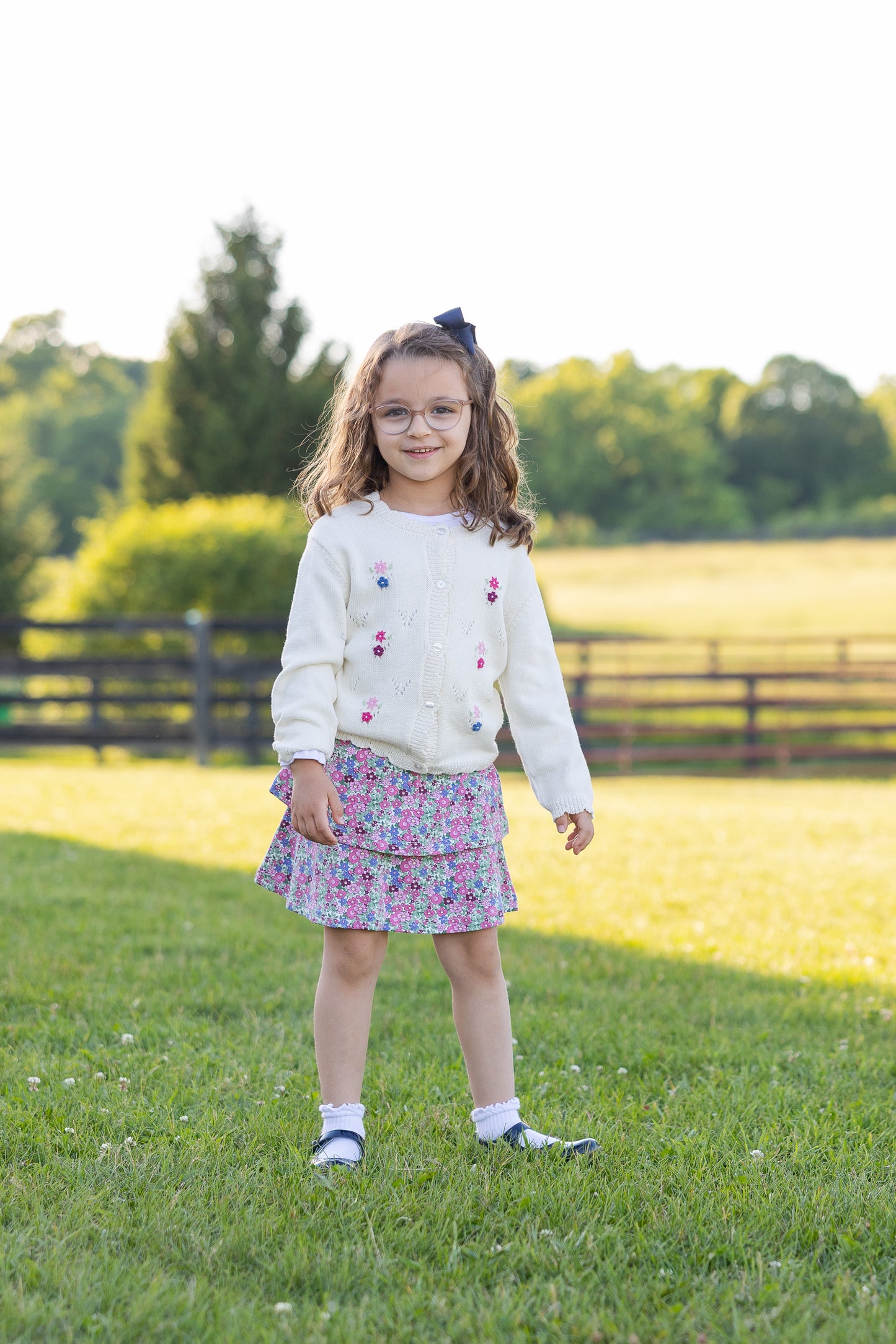 Florence Eiseman Floral Knit Skirt