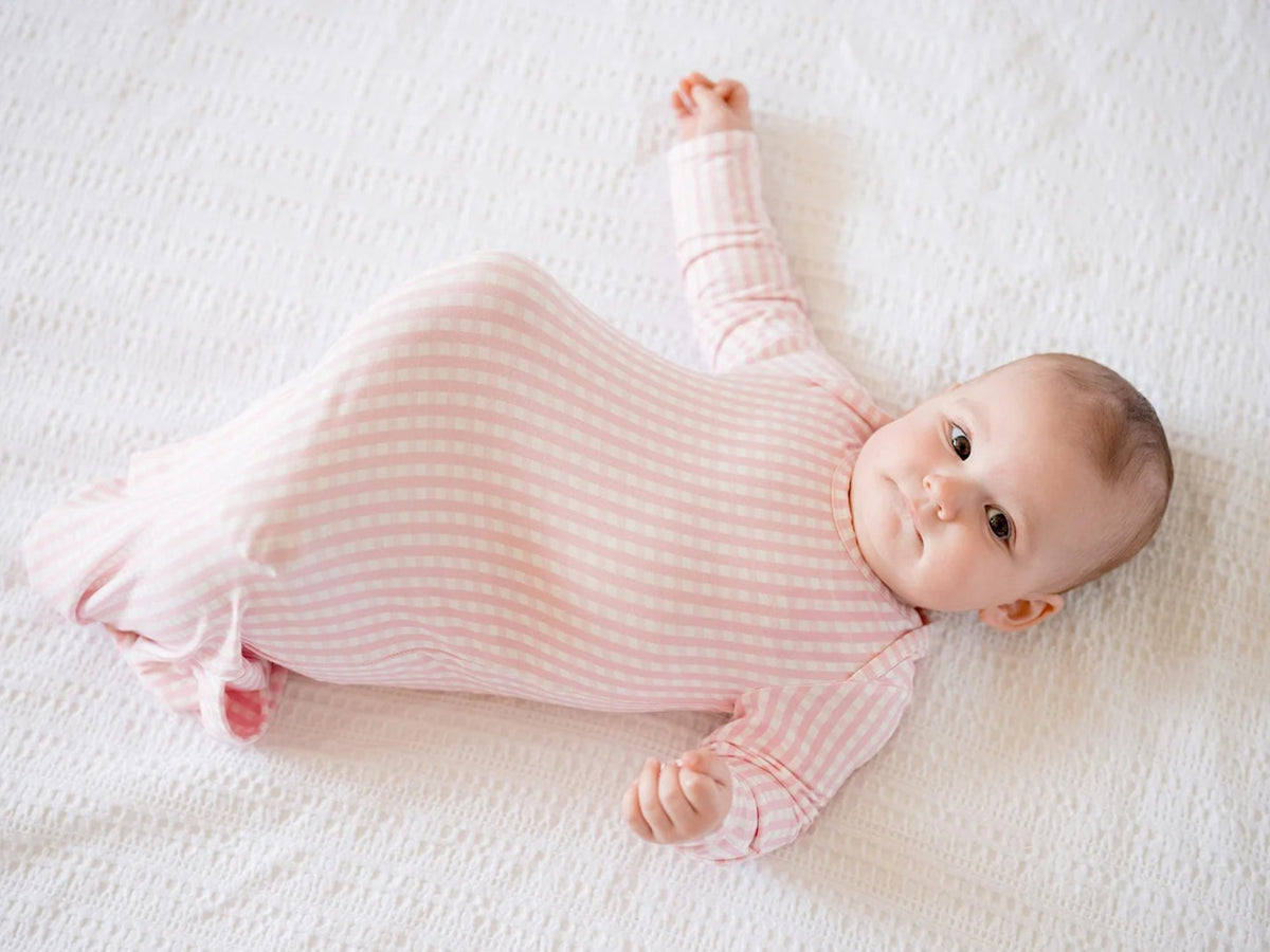 The Uptown Baby Gingham Newborn Gown