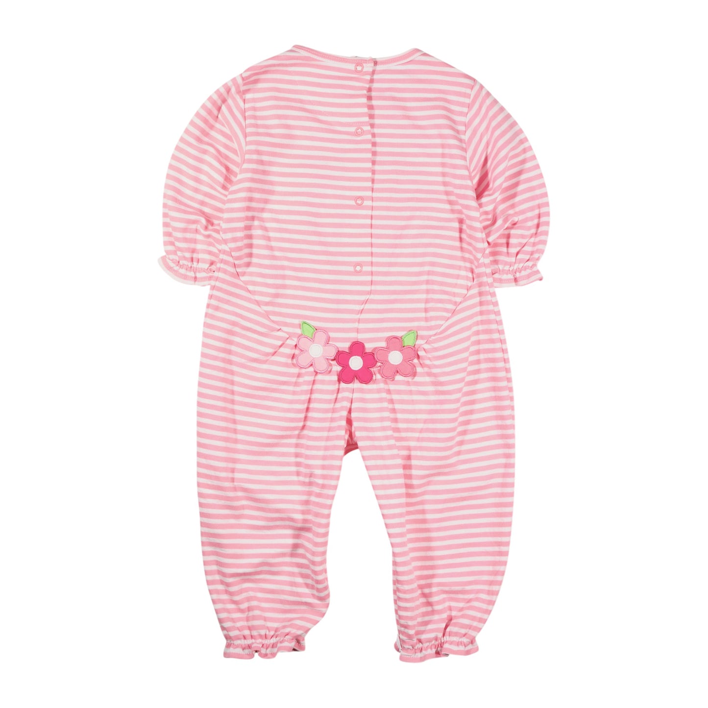 Florence Eiseman Stripe Knit Longall With Flowers